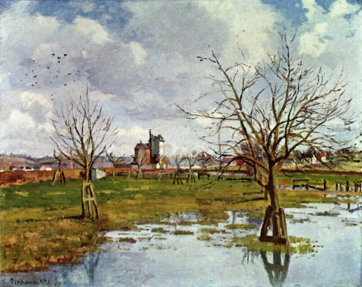 Inondazione a Saint - Ouen, L'Aumône, Wadsworth Atheneum, Hartford